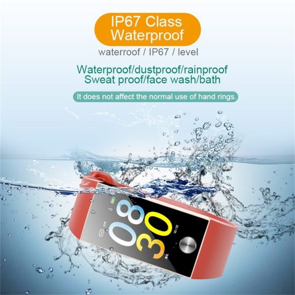 S28 1.14 inch TFT Color Screen IPX67 Waterproof Bluetooth Smartwatch, Support Call Reminder / Heart Rate Monitoring / Blood Pressure Monitoring / Sleep Monitoring (Red) - Image 13