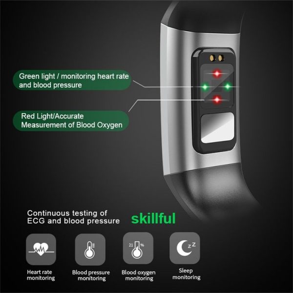 S28 1.14 inch TFT Color Screen IPX67 Waterproof Bluetooth Smartwatch, Support Call Reminder / Heart Rate Monitoring / Blood Pressure Monitoring / Sleep Monitoring (Red) - Image 7