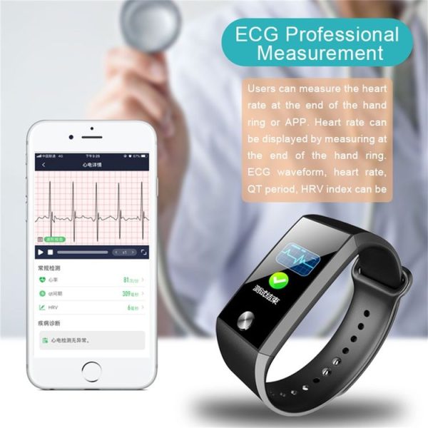 S28 1.14 inch TFT Color Screen IPX67 Waterproof Bluetooth Smartwatch, Support Call Reminder / Heart Rate Monitoring / Blood Pressure Monitoring / Sleep Monitoring (Red) - Image 8
