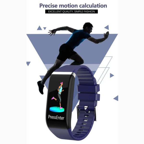 C919 1.14 inch IPX67 Waterproof Smartwatch, Support Call Reminder / Heart Rate Monitoring / Blood Pressure Monitoring / Sleep Monitoring (Blue) - Image 5