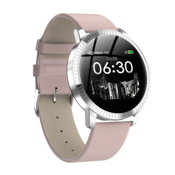 CF18 1.22 inch Color Screen IPX67 Waterproof Bluetooth Smartwatch, Support Call Reminder / Heart Rate Monitoring / Blood Pressure Monitoring / Sleep Monitoring (Pink)