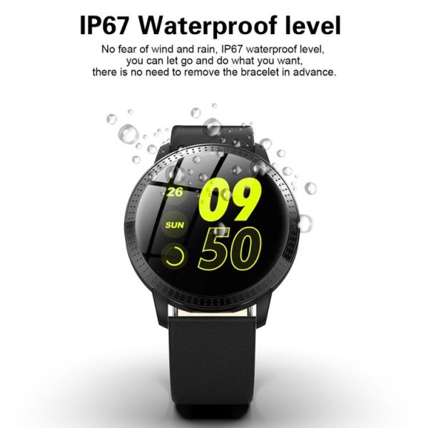 CF18 1.22 inch Color Screen IPX67 Waterproof Bluetooth Smartwatch, Support Call Reminder / Heart Rate Monitoring / Blood Pressure Monitoring / Sleep Monitoring (Pink) - Image 5