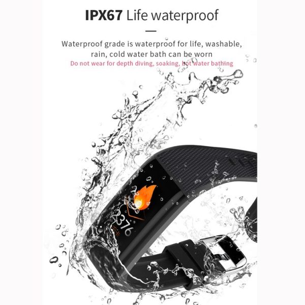 C20 1.14 inch IPS Touch Screen IPX67 Waterproof Smartwatch, Support Call Reminder / Heart Rate Monitoring / Blood Pressure Monitoring / Sleep Monitoring (Blue) - Image 11