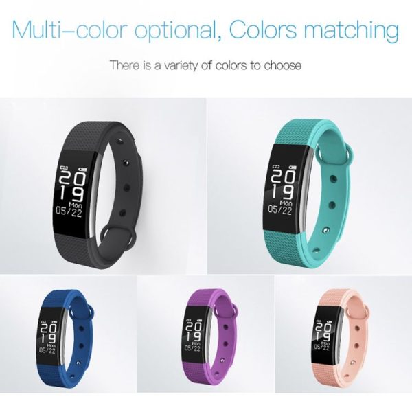 F1 0.71 inch OLED Touch Screen Display Bluetooth Sports Smart Bracelet, IP67 Waterproof, Support Heart Rate Monitor / Pedometer / Calls Remind / Sleep Monitor / Sedentary Reminder / Alarm Clock Reminder / Distance, Compatible with Android and iOS Phones (Purple) - Image 12