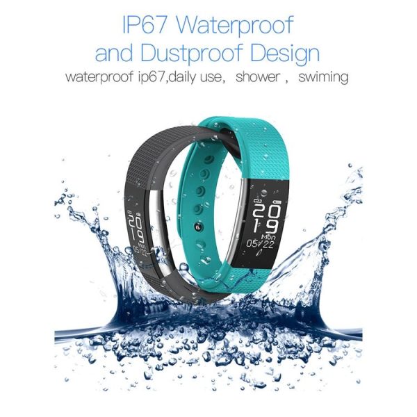 F1 0.71 inch OLED Touch Screen Display Bluetooth Sports Smart Bracelet, IP67 Waterproof, Support Heart Rate Monitor / Pedometer / Calls Remind / Sleep Monitor / Sedentary Reminder / Alarm Clock Reminder / Distance, Compatible with Android and iOS Phones (Purple) - Image 5