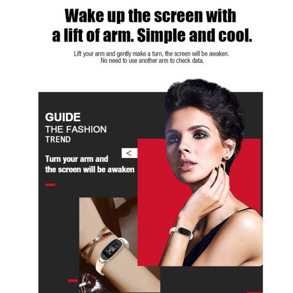 S3 0.96 inch OLED Display Bluetooth Sports Smart Bracelet, IP67 Waterproof, Support Heart Rate Monitor / GPS Trajectory / Pedometer / Calls Remind / Sedentary Reminder / Remote Capture / Distance, Compatible with Android and iOS Phones (Rose Gold) - Image 10