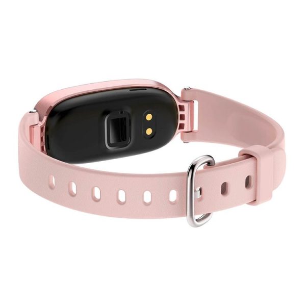 S3 0.96 inch OLED Display Bluetooth Sports Smart Bracelet, IP67 Waterproof, Support Heart Rate Monitor / GPS Trajectory / Pedometer / Calls Remind / Sedentary Reminder / Remote Capture / Distance, Compatible with Android and iOS Phones (Rose Gold) - Image 3
