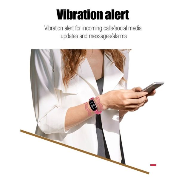 S3 0.96 inch OLED Display Bluetooth Sports Smart Bracelet, IP67 Waterproof, Support Heart Rate Monitor / GPS Trajectory / Pedometer / Calls Remind / Sedentary Reminder / Remote Capture / Distance, Compatible with Android and iOS Phones (Rose Gold) - Image 6