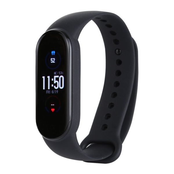 Original Xiaomi Mi Band 5, Support Smart Home Control / AI Voice Assistant / Heart Rate & Sleep & Steps & Swimming Sport Monitoring / APP Push Reminder Alarm (Black)