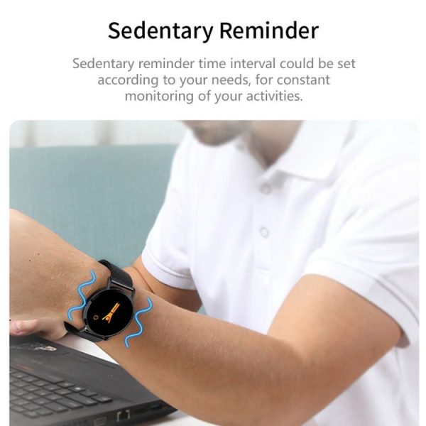 CV08C 1.0 inch TFT Color Screen Steel Watch Band Smart Bracelet, Support Call Reminder / Heart Rate Monitoring / Blood Pressure Monitoring / Sleep Monitoring / Blood Oxygen Monitoring (Gold) - Image 10