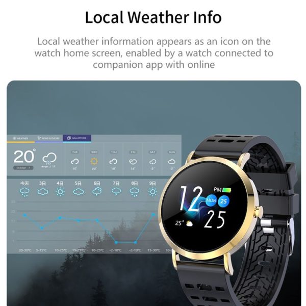 CV08C 1.0 inch TFT Color Screen Steel Watch Band Smart Bracelet, Support Call Reminder / Heart Rate Monitoring / Blood Pressure Monitoring / Sleep Monitoring / Blood Oxygen Monitoring (Gold) - Image 8
