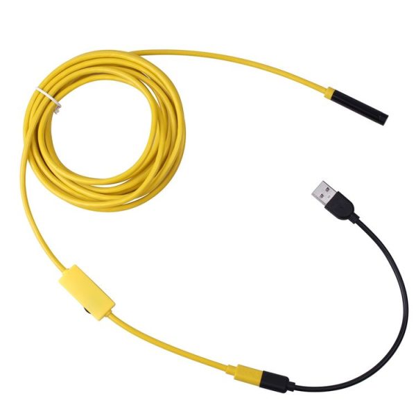 1200P HD Pixels WiFi Endoscope Snake Tube Inspection Camera with 8 LED, Waterproof IP68, Lens Diameter: 8mm, Length: 2m, Hard Line (Yellow) - Image 6