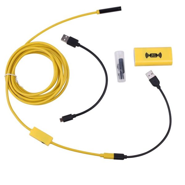 1200P HD Pixels WiFi Endoscope Snake Tube Inspection Camera with 8 LED, Waterproof IP68, Lens Diameter: 8mm, Length: 3.5m, Hard Line (Yellow) - Image 7