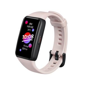 Original Huawei Honor Band 6 1.47 inch AMOLED Color Screen 50m Waterproof Smart Wristband Bracelet, Standard Version, Support Heart Rate Monitor / Information Reminder / Sleep Monitor (Pink)