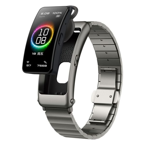 Original Huawei Band B6 FDS-B19 1.53 inch AMOLED Screen IP57 Waterproof Smart Bluetooth Earphone Wristband Bracelet, Pride Version, Support Heart Rate Monitor / Information Reminder / Sleep Monitor (Titanium Silver Grey) - Image 5