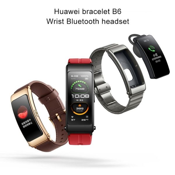 Original Huawei Band B6 FDS-B19 1.53 inch AMOLED Screen IP57 Waterproof Smart Bluetooth Earphone Wristband Bracelet, Pride Version, Support Heart Rate Monitor / Information Reminder / Sleep Monitor (Titanium Silver Grey) - Image 7