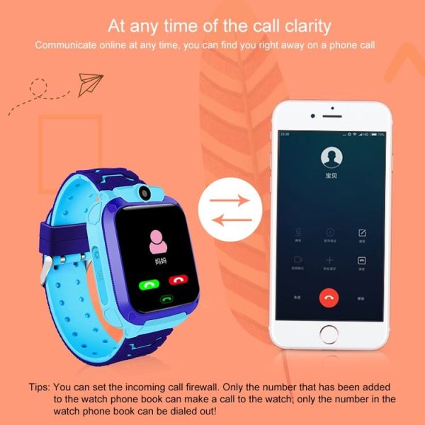 Q120 1.44 inch Color Screen Smartwatch for Children IP67 Waterproof, Support LBS Positioning / Two-way Dialing / One-key First-aid / Voice Monitoring / Setracker APP (Pink) - Image 10