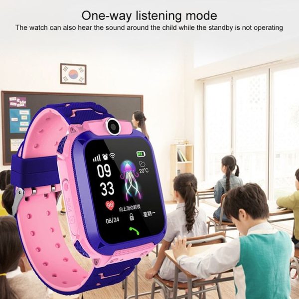 Q120 1.44 inch Color Screen Smartwatch for Children IP67 Waterproof, Support LBS Positioning / Two-way Dialing / One-key First-aid / Voice Monitoring / Setracker APP (Pink) - Image 11