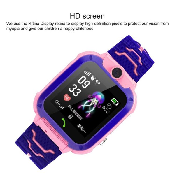 Q120 1.44 inch Color Screen Smartwatch for Children IP67 Waterproof, Support LBS Positioning / Two-way Dialing / One-key First-aid / Voice Monitoring / Setracker APP (Pink) - Image 3