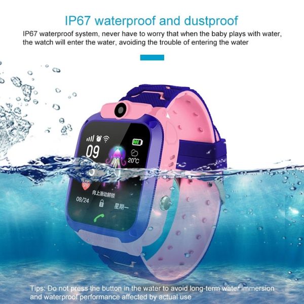 Q120 1.44 inch Color Screen Smartwatch for Children IP67 Waterproof, Support LBS Positioning / Two-way Dialing / One-key First-aid / Voice Monitoring / Setracker APP (Pink) - Image 4