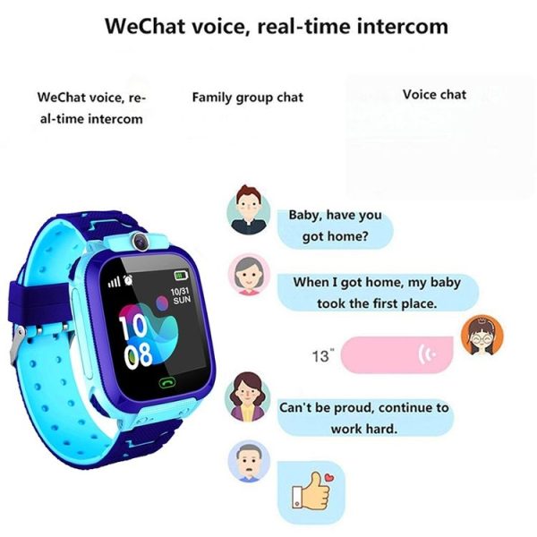Q12 1.44 inch Color Screen Smartwatch for Children, Not Waterproof, Support LBS Positioning / Two-way Dialing / SOS / Voice Monitoring / Setracker APP (Blue) - Image 18