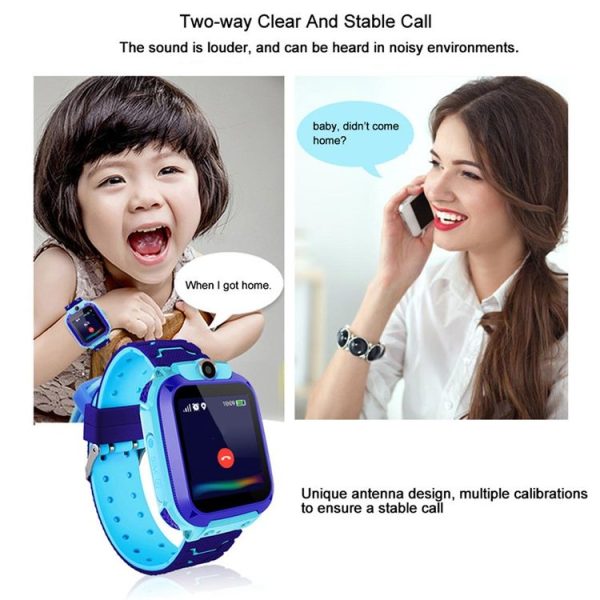 Q12 1.44 inch Color Screen Smartwatch for Children, Not Waterproof, Support LBS Positioning / Two-way Dialing / SOS / Voice Monitoring / Setracker APP (Blue) - Image 6