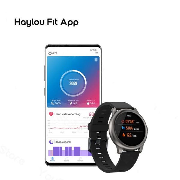 Original Xiaomi Youpin Haylou LS05 Global Version 1.28 inch TFT Screen Bluetooth 5.0 IP68 Waterproof Solar Smart Watch, Support Sleep / Heart Rate Monitor & 12 Sports Mode - Image 6