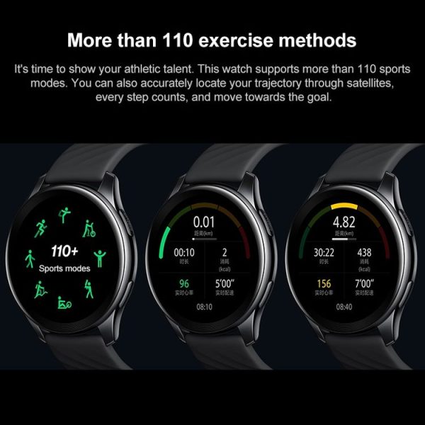 OnePlus Watch Color Screen Smart Watch, Standard Edition, 5ATM + IP68 Waterproof, Support Bluetooth Call / 14-days Long Standby / Heart Rate Monitor / Blood-oxygen Level Monitor / 110 Sports Modes (Black) - Image 14