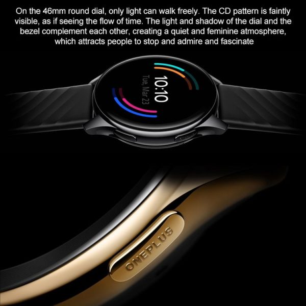 OnePlus Watch Color Screen Smart Watch, Standard Edition, 5ATM + IP68 Waterproof, Support Bluetooth Call / 14-days Long Standby / Heart Rate Monitor / Blood-oxygen Level Monitor / 110 Sports Modes (Black) - Image 5