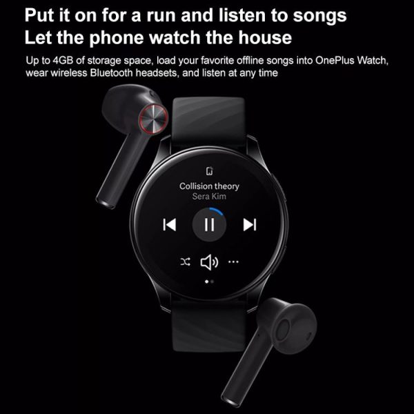 OnePlus Watch Color Screen Smart Watch, Standard Edition, 5ATM + IP68 Waterproof, Support Bluetooth Call / 14-days Long Standby / Heart Rate Monitor / Blood-oxygen Level Monitor / 110 Sports Modes (Black) - Image 8