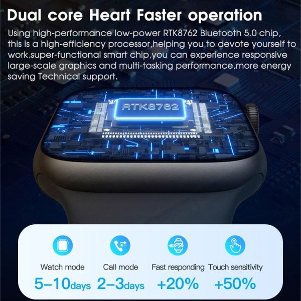 WIWU SW01 Pro 1.95 inch TFT Screen IP68 Waterproof Bluetooth Smart Watch, Support Heart Rate Monitoring (Pink) - Image 18
