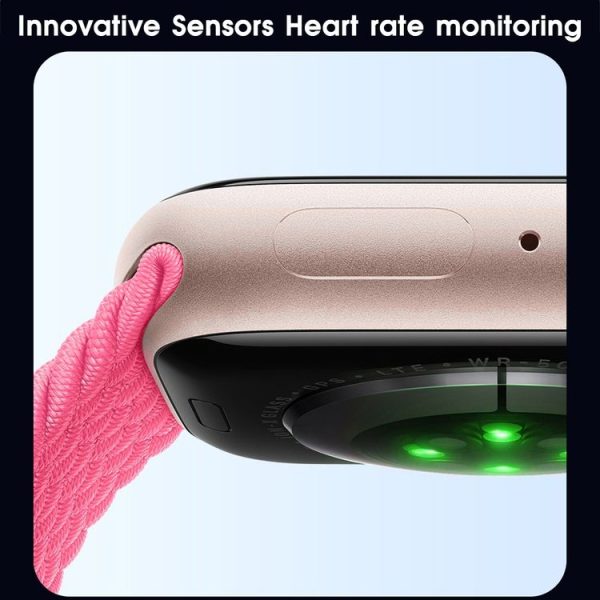 WIWU SW01 Pro 1.95 inch TFT Screen IP68 Waterproof Bluetooth Smart Watch, Support Heart Rate Monitoring (Pink) - Image 19