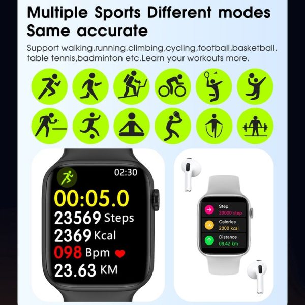 WIWU SW01 Pro 1.95 inch TFT Screen IP68 Waterproof Bluetooth Smart Watch, Support Heart Rate Monitoring (Pink) - Image 23