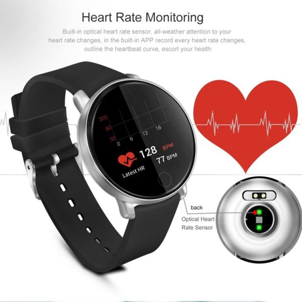 ZGPAX S226D 1.3 inch IP67 Waterproof Smart Watch Bluetooth 4.0, Support Incoming Call Reminder / Blood Pressure Monitoring / Sleep Monitor / Pedometer (White) - Image 5