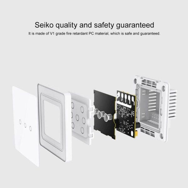 Original Xiaomi Youpin Xiaobai Smart Wireless Remote Switch for Home Light Controller Work with Bluetooth Mesh Gateway Mi Home APP, Single Button (White) - Image 9