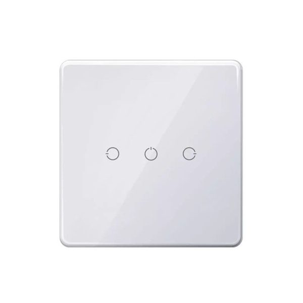 Original Xiaomi Xiaobai Youpin Smart Wireless Remote Switch for Home Light Controller Work with Bluetooth Mesh Gateway Mi Home APP, Three Buttons (White)