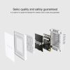 Original Xiaomi Xiaobai Youpin Smart Wireless Remote Switch for Home Light Controller Work with Bluetooth Mesh Gateway Mi Home APP, Three Buttons (White) - Image 9