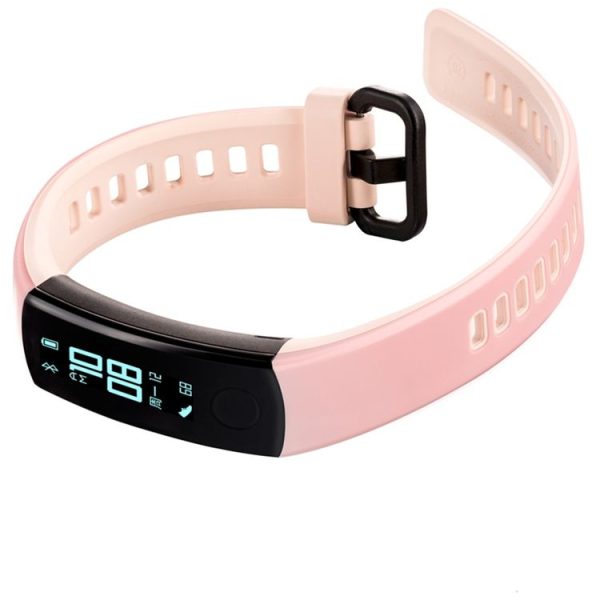 Original Huawei Honor Band 3 0.91 inch OLED Screen Smart Wristband, 5ATM Waterproof, Support Pedometer / Heart Rate Monitor / Information Reminder / Sleep Monitor (Pink) - Image 3
