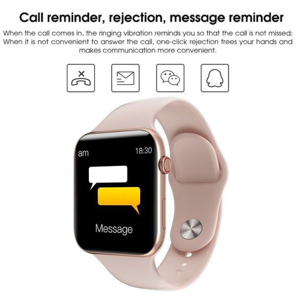 Elephone W6 1.54 inch TFT Color Screen IP67 Waterproof Bluetooth 5.0 Sport Smart Watch with Metal Watchband, Support Camera Remote Control / Heart Rate Monitoring / Sleep Monitor (Gold) - Image 9