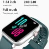 SE02 Bluetooth Smart Sports Watch, Support Heart Rate / Blood Pressure / Blood Oxygen Monitoring & Sleep Monitoring & Sedentary Reminder (Black) - Image 4