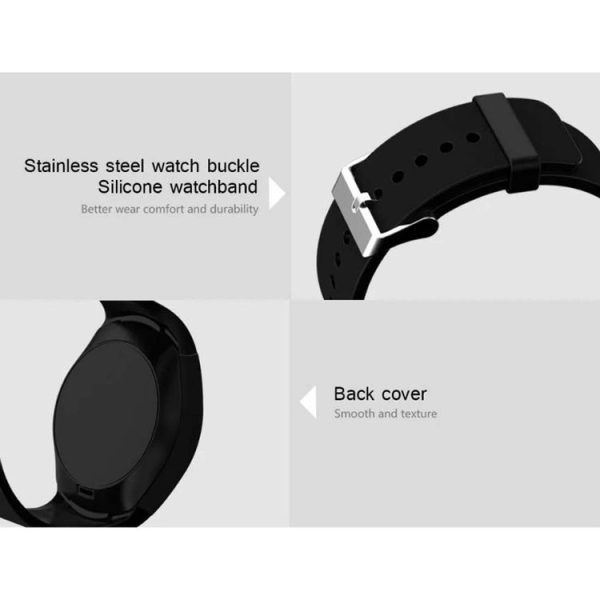 Y1 Round Nano SIM Card Fitness Tracker Smartband Smart Watch, with Whatsapp Facebook, Support Pedometer / Sleep Monitor / Music Control / Remote Camera / Sedentary Reminder (Black) - Image 14