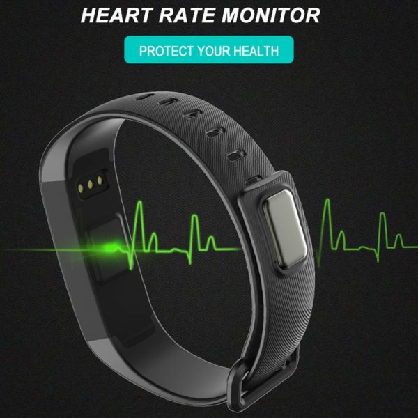 R5 MAX 0.96 inch OLED Touch Screen Display Bluetooth Smart Bracelet, IP67 Waterproof, Support Pedometer / Real-time Heart Rate Monitor / Blood Press Monitor / Blood Oxygen Monitor / Bluetooth Camera / Weather, Compatible with Android and iOS Phones (Blue) - Image 12
