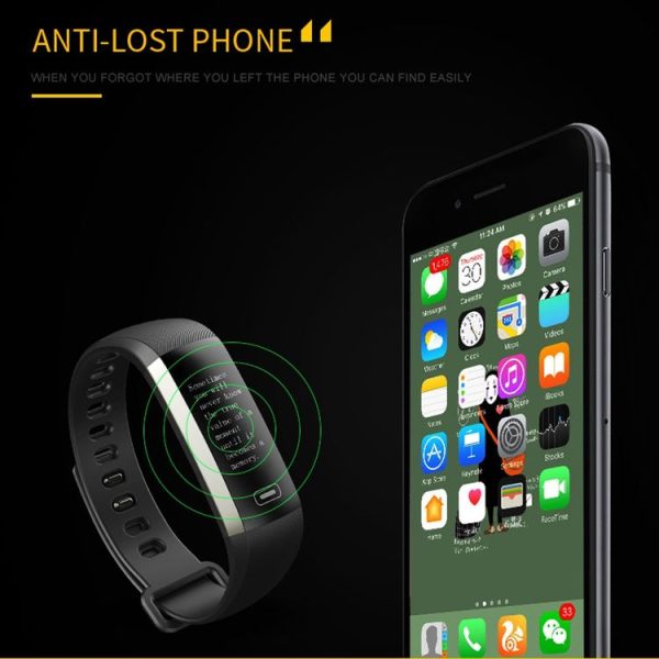 R5 MAX 0.96 inch OLED Touch Screen Display Bluetooth Smart Bracelet, IP67 Waterproof, Support Pedometer / Real-time Heart Rate Monitor / Blood Press Monitor / Blood Oxygen Monitor / Bluetooth Camera / Weather, Compatible with Android and iOS Phones (Blue) - Image 16