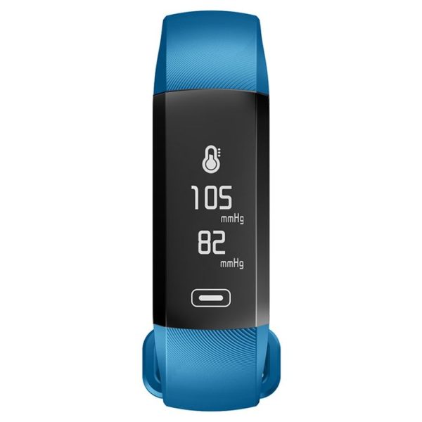 R5 MAX 0.96 inch OLED Touch Screen Display Bluetooth Smart Bracelet, IP67 Waterproof, Support Pedometer / Real-time Heart Rate Monitor / Blood Press Monitor / Blood Oxygen Monitor / Bluetooth Camera / Weather, Compatible with Android and iOS Phones (Blue) - Image 2