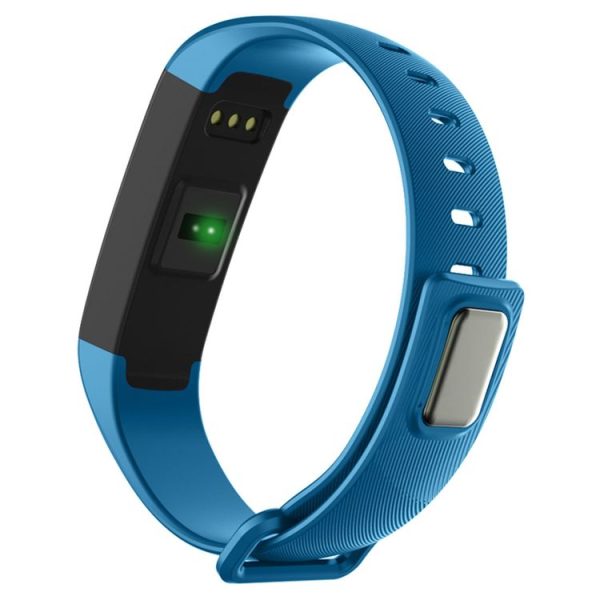 R5 MAX 0.96 inch OLED Touch Screen Display Bluetooth Smart Bracelet, IP67 Waterproof, Support Pedometer / Real-time Heart Rate Monitor / Blood Press Monitor / Blood Oxygen Monitor / Bluetooth Camera / Weather, Compatible with Android and iOS Phones (Blue) - Image 4