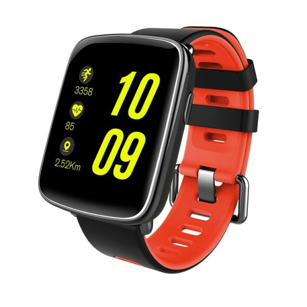 GV68 Touch Screen Bluetooth Smart Bracelet, IP68 Waterproof, Support Heart Rate Monitor / Pedometer / Bluetooth Call / Calls Remind / Sleep Monitor / Sedentary Reminder / Anti-lost / Remote Capture, Compatible with Android and iOS Phones (Red)