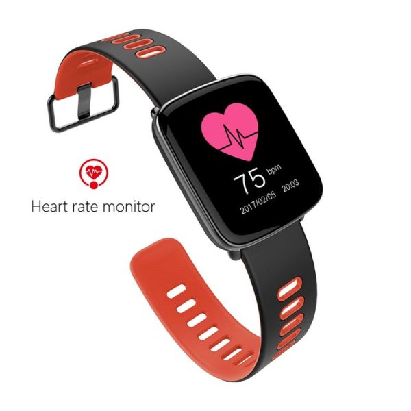 GV68 Touch Screen Bluetooth Smart Bracelet, IP68 Waterproof, Support Heart Rate Monitor / Pedometer / Bluetooth Call / Calls Remind / Sleep Monitor / Sedentary Reminder / Anti-lost / Remote Capture, Compatible with Android and iOS Phones (Red) - Image 6