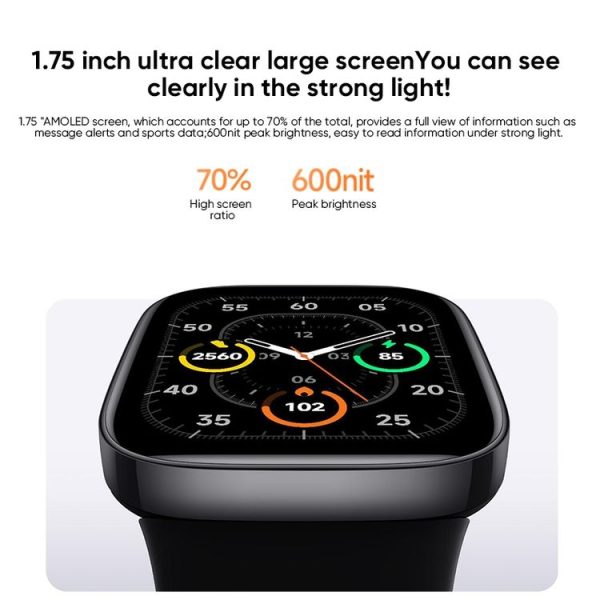 Original Xiaomi Redmi Watch 3, 1.75 inch AMOLED Screen 5 ATM Waterproof, Support Heart Rate Monitor / GPS / 121 Sports Modes (White) - Image 4