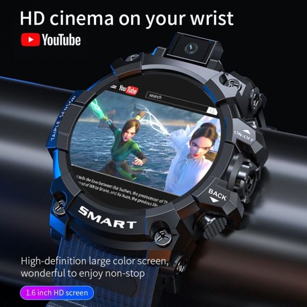 LOKMAT APPLLP 6 4G Call Smart Watch, 1.6 inch SCL8541E Quad Core, 2GB+16GB, Android 9.0, GPS, Heart Rate (Green) - Image 5