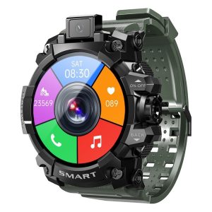 LOKMAT APPLLP 6 4G Call Smart Watch, 1.6 inch SCL8541E Quad Core, 4GB+64GB, Android 9.0, GPS, Heart Rate (Green)